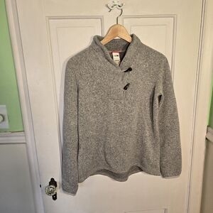 The North Face Women's Gray Sweater with Toggle Accents Size M